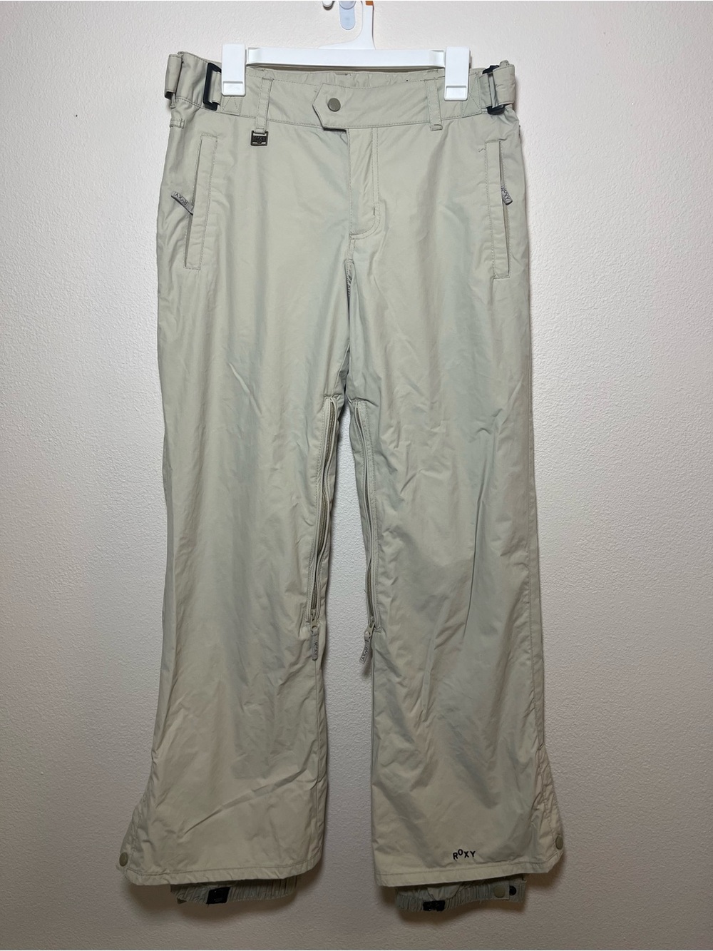 Roxy Vintage Y2K Light Beige Snowboarding Pants